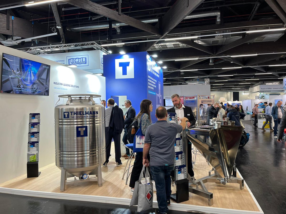 It’s day 2 at <a href="/POWTECH/">POWTECH TECHNOPHARM</a> and we’ve already connected with so many innovative industry professionals.

<a href="/THIELMANNag/">THIELMANN - The Container Company</a> is here to share with you our safe, efficient, and sustainable solutions—visit us at booth #1-543, Hall 1

#stainlesssteel #powderhandling #bulksolids