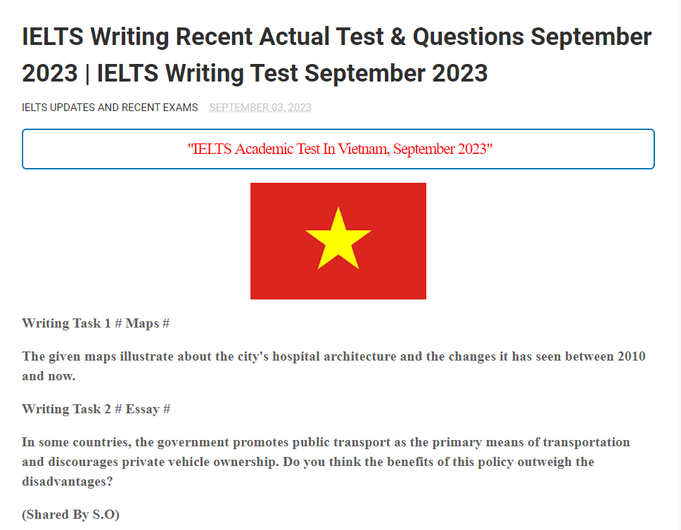 ielts_iuare's tweet photo. Actual IELTS Exam Academic Writing Test, September 2023, Vietnam
Click Here For More Writing Tests - https://t.co/QhagOxJwmD

#IELTS #writing #ielts_writing #recent_ielts_exam 
#ieltswritingpractice #ieltswritingtests #ieltswritingtaks2 https://t.co/lvewYAmHoL
