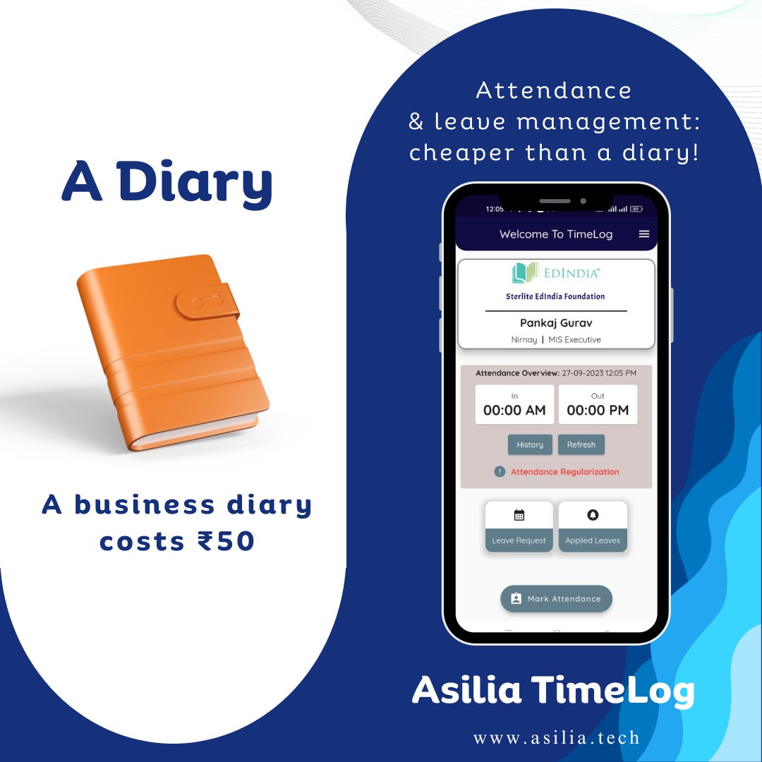 AsiliaTech's tweet photo. 1/2
Experience simplified attendance, anywhere, anytime. Revolutionize your workforce management with Asilia TimeLog, the Ultimate Attendance App
#TimeLog #AsilaTechnologies #EmployeeManagement #HRRevolution #ProductivityBoost #WorkforceSolutions #TechInnovation #BusinessGrowth https://t.co/fOOyWJjq2E