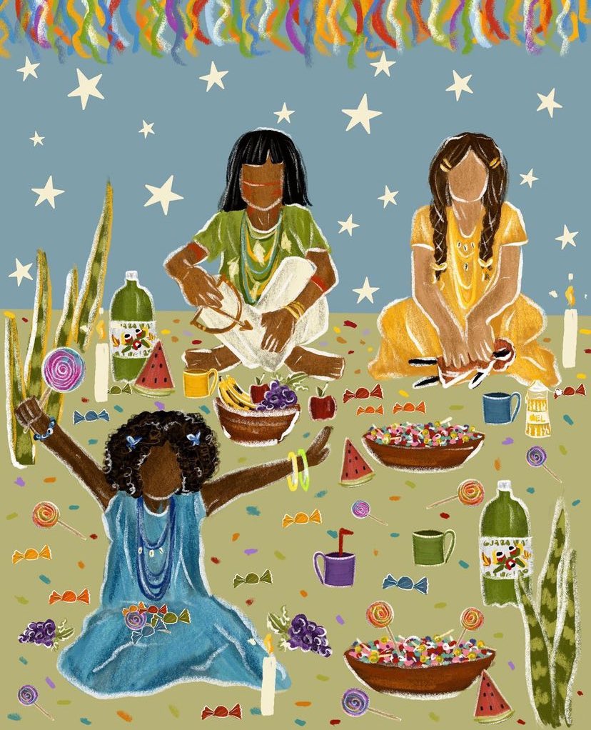 macumbalizou_'s tweet photo. o erê que habita em mim, sauda o erê que mora em você! 🍼🍭🧁🍬💙 https://t.co/vlldcCuzSa
