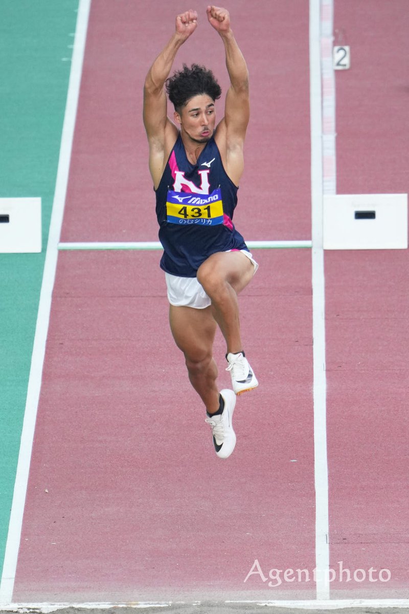 AgentPhoto_F's tweet photo. #日本インカレ  2023.9.16
【男子 三段跳】 
9位 15m39 (+1.7)
廣田 麟太郎 選手 (日本大)
#92日本IC
#AgentPhoto2023 https://t.co/w3ad58pCvg