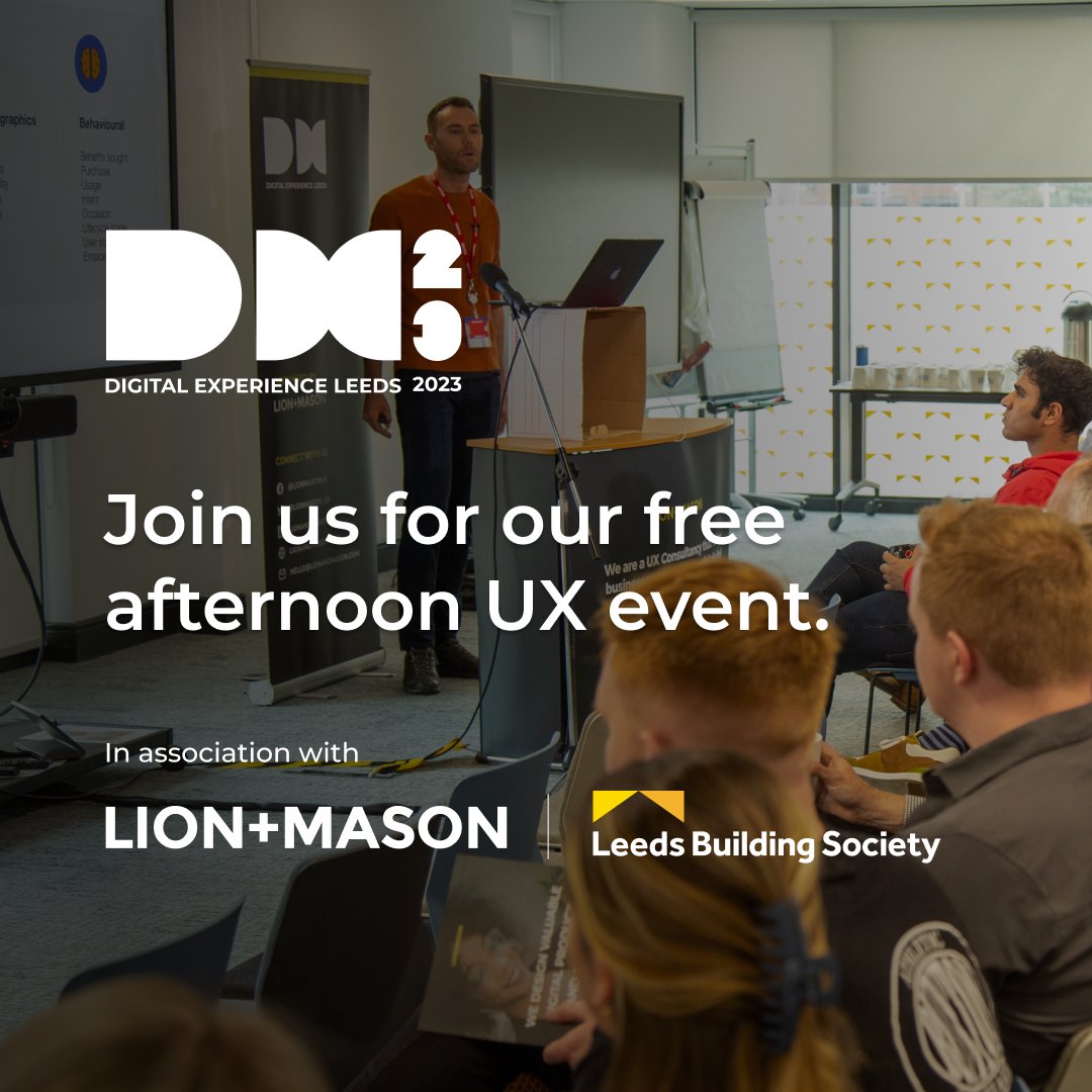 1⃣ Day to go

⏰ Last chance to book

🎟️eventbrite.co.uk/e/digital-expe…

#ux #dx #ui #ai #leedsevents #uxevents #digitalproductdesign #userexperience #leedsdigitalfestival #LDF2023 #networkingleeds