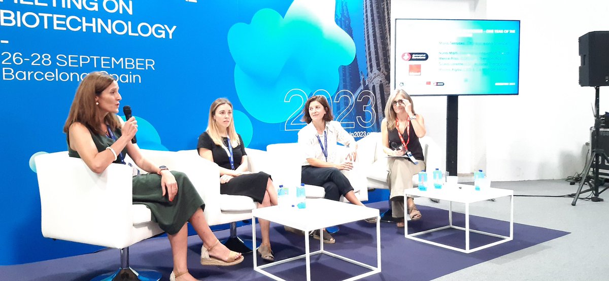 Marina Rigau <a href="/mimarkdx/">MiMARK Diagnostics</a> Mercè de Frias <a href="/OnaTherapeutics/">Ona Therapeutics</a> &amp; Gisela Lorente <a href="/aptadel/">AptadelTx</a> share their experience in the #BCNHealthBooster program <a href="/biocat_en/">Biocat</a> <a href="/barcelonactiva/">Barcelona Activa</a> <a href="/bcn_ajuntament/">Ajuntament de Barcelona</a> #biospain