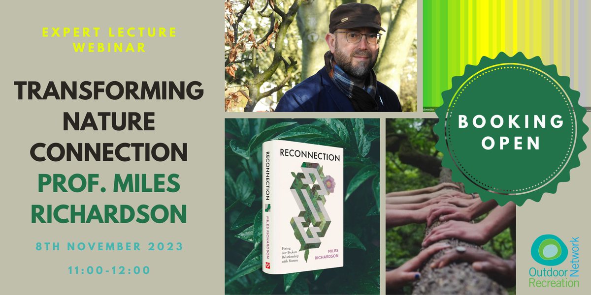 ORN_official's tweet photo. Booking for our upcoming Expert Lecture with Prof. Miles Richardson @findingnature is now open to ORN members and non-members.
Head to our website and click the links! https://t.co/LiWYytodzh
#ORN #expertlecture #natureconnection https://t.co/7VOIVDHJ0U