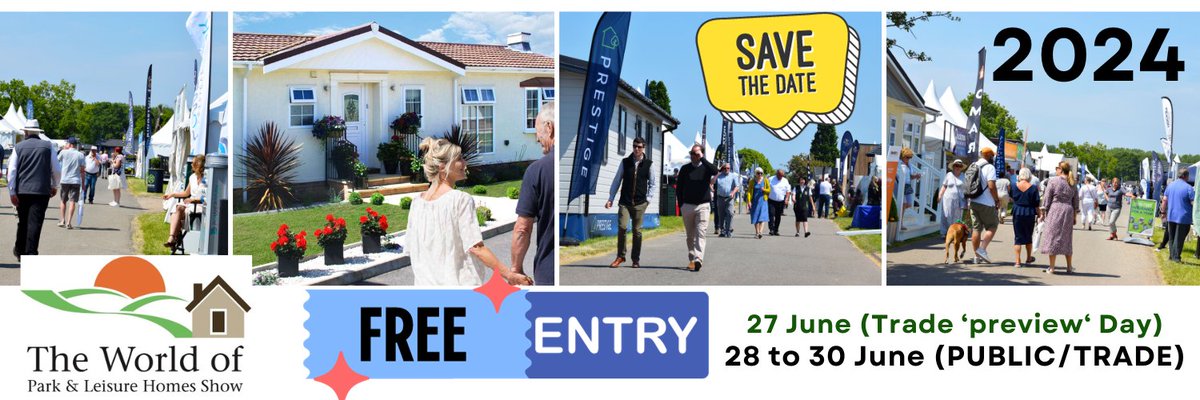 SAVE THE DATES - FOR OUR #dedicated 2024 <a href="/WorldPLHomeShow/">World of Park & Leisure Homes 'Stoneleigh' Show</a> 😎 <a href="/NAECStoneleigh/">NAECStoneleigh</a> in #Warwickshire - #parkhomes #leisurehomes #lodges #tinyhomes #quirkyhomes #luxurylifestyle #FreeEntry #outdoorexhibition  #parkhomes #leisurehomes