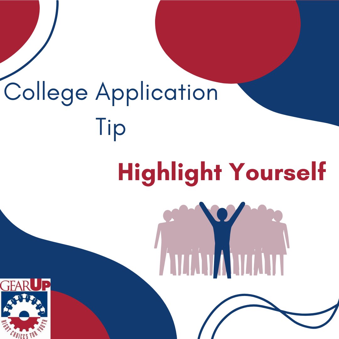 GEARUPMass's tweet photo. College Application Tips: Tailor your application to each school by highlighting experiences, goals, and interests that align with each school. ๐
๐งช
#GEARUPMA #ContinuingEducation #CollegeTips #ApplyToCollege #CollegeApplicationTips #ApplicationTips #CollegeReady https://t.co/3AO88hee9E