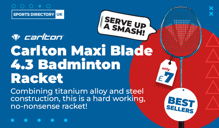 sportsduk's tweet photo. Get ready to rack up some wins with our Carlton Maxi Blade 4.3 Badminton Racket! 🏸

It's only £7, so head to our website and serve up a smash!

#ReadySetRally #MakingARacket #ServeUpASmash #RacketReady #Badminton #EduTwitter #EdChat #UKEdChat #TeachersOfTwitter https://t.co/nPHkfwh3YW