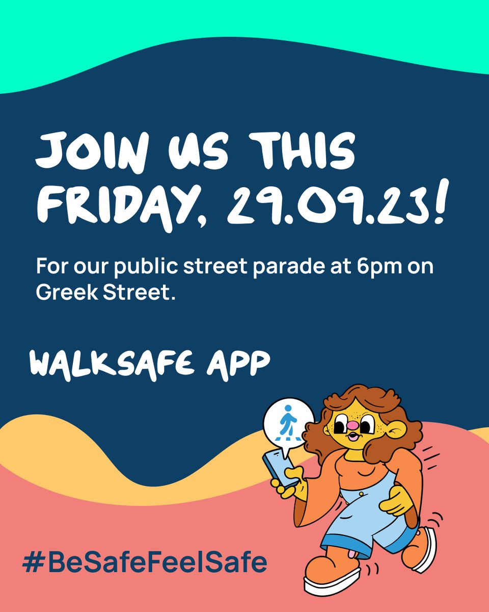 LeedsCC_News's tweet photo. Join us this Friday 29th September for our live street parade at 6pm on Greek Street!

We’re releasing Leeds-exclusive features on the WalkSafe app to help you have a better experience in our city.

#BeSafeFeelSafe https://t.co/3LN8uErqlG