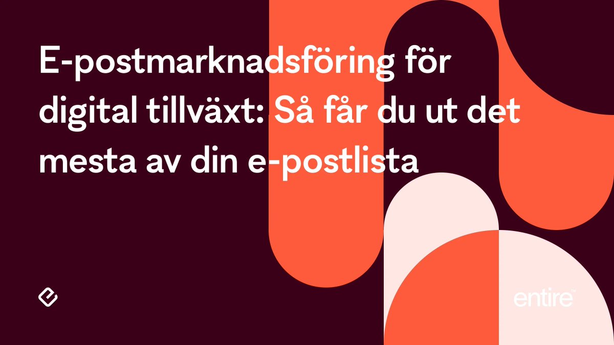 entire_se's tweet photo. Få ut det mesta av din e-postlista 🚀 
Tips &amp; tricks för att öka din digitala tillväxt genom effektiv e-postmarknadsföring ⬇️ 
https://t.co/sbeeAX0Bm8
#EmailMarketing https://t.co/fJrp8xRwmr