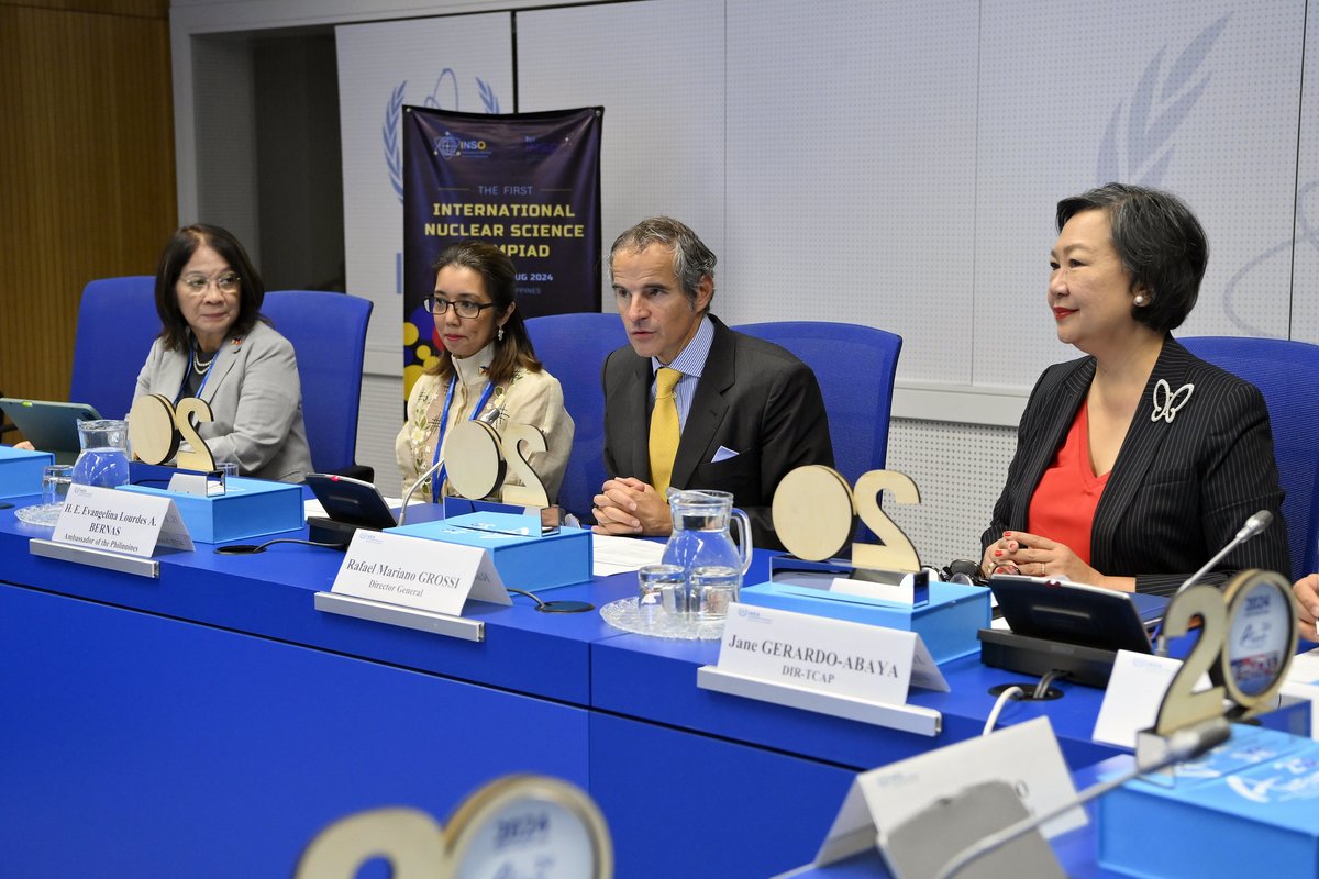 rafaelmgrossi's tweet photo. Congratulations to the Asian Network for Education in Nuclear Technology (ANENT) for 20 years of promoting knowledge and cooperation in nuclear education and research across Asia. Here's to more years of much success! #IAEAGC https://t.co/9f8lpKy6Un