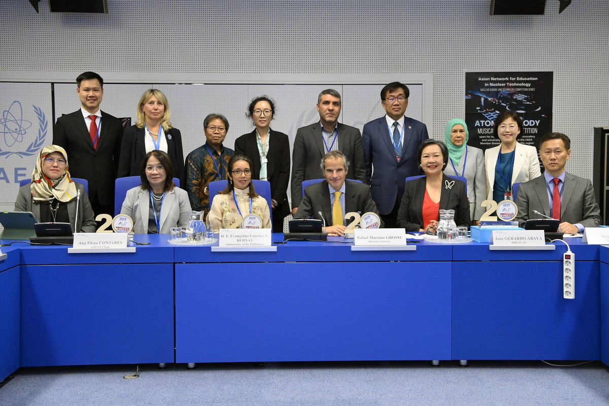 Congratulations to the Asian Network for Education in Nuclear Technology (ANENT) for 20 years of promoting knowledge and cooperation in nuclear education and research across Asia. Here's to more years of much success! #IAEAGC