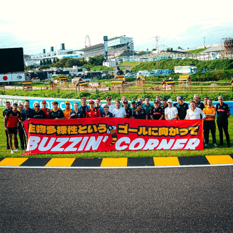 MercedesAMGF1's tweet photo. An RC car battle, a biodiversity campaign and a happy couple. 💍

Another super fun weekend off track at the #JapaneseGP. Here's a few of our highlights you may have missed. 👇