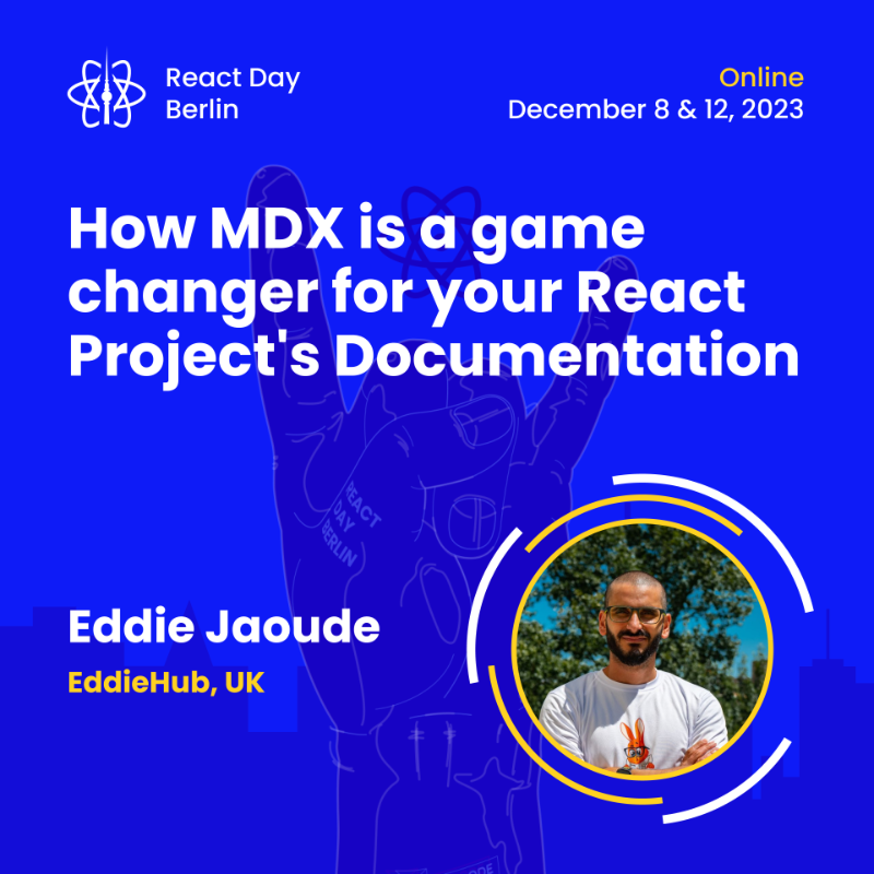 reactdayberlin's tweet photo. 🔥Both #React pros and rising stars will take over two stages at React Day Berlin. Meet creators, contributors, and super seniors such as @wSokra, @dai_shi, @eddiejaoude, @midudev, @maya_ndljk, @aidenybai.

See you in Berlin and online on 🔜 December 8 &amp; 12.