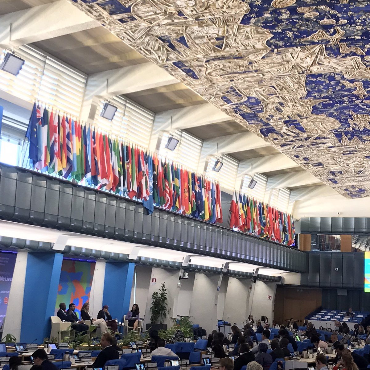 Great conversation at the <a href="/FAOLivestock/">FAO Livestock</a> #SustainableLivestock conference 

<a href="/Jo_Puri/">Dr. Jo Puri</a> from <a href="/IFAD/">International Fund for Agricultural Development</a> on the need to add “#Producers” as a 4th P in PPPs

<a href="/ShahMeenesh/">Meenesh Shah</a> from <a href="/NDDB_Coop/">National Dairy Development Board</a> on how cooperatives maximize returns to #farmers and finding new income streams from biogas and manure.