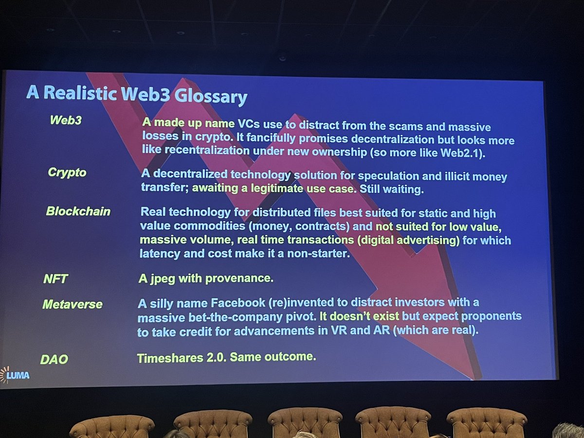 Interesting talks this morning on the state of play and near future of addressable media at #NDAForesight <a href="/NewDigitalAge1/">NewDigitalAge</a> . My favourite sense check so far by the Luma man himself <a href="/tkawaja/">Terence Kawaja</a>