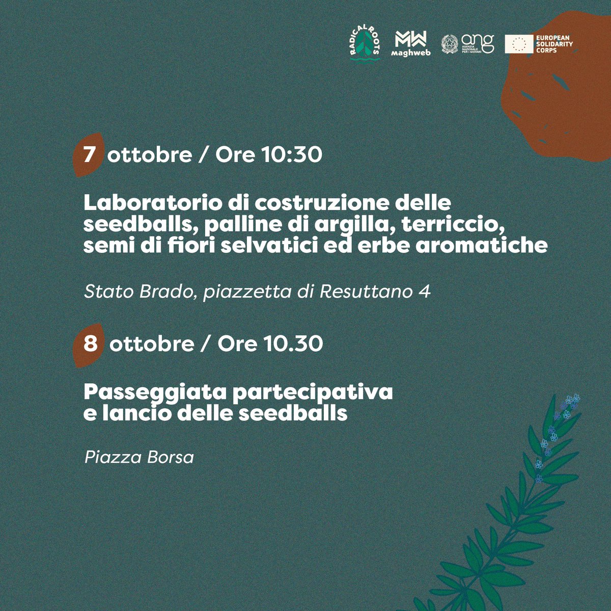 Maghweb's tweet image. Esplosioni botaniche: unisciti all’azione di costruzione e disseminazione di bombe di semi per il rinvenimento urbano 👇
maghweb.org/esplosioni-bot…