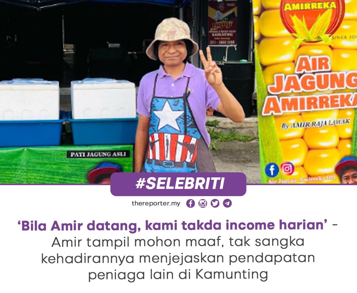AbudiAlsagoff's tweet photo. Sampai tak ada income sehari kalau Amir bukak gerai dia? 

Habis tu macam mana nak buat ni? https://t.co/6EDbkLULbt