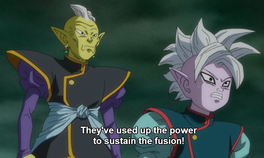 mec_jsp's tweet photo. @YasserDBGT sauf que bien evidemment y a un point sur lequel vegetto fait tache et ce depuis l’apparition de dbs qui change totalement la fusion par potara, la ou vegetto etait censé tenir pendant 1 heure, la fusion se voit dans l’obligation de garder de l’energie pour subsister https://t.co/56g6Yq4q9u