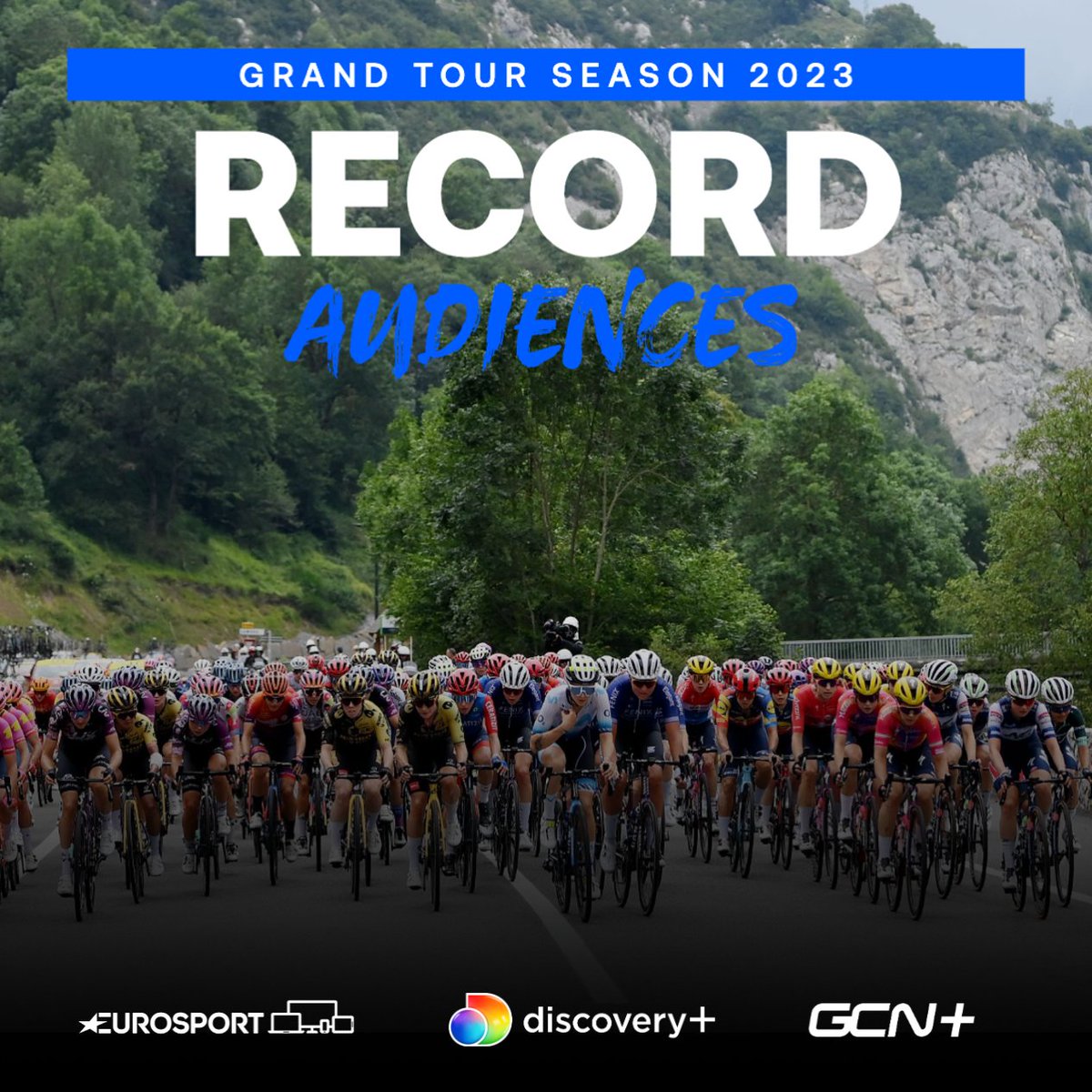 Today @wbd Sports Europe announces record #GrandTour cycling audiences for discovery+ Eurosport & GCN+

🔴 Women's cycling audience +25%
🔴 Local studio shows surge in popularity
🔴 Streaming coverage of @lavuelta on @discoveryplus  +72%

#TDF2023 #LaVuelta23 #TDFF2023 #Giro