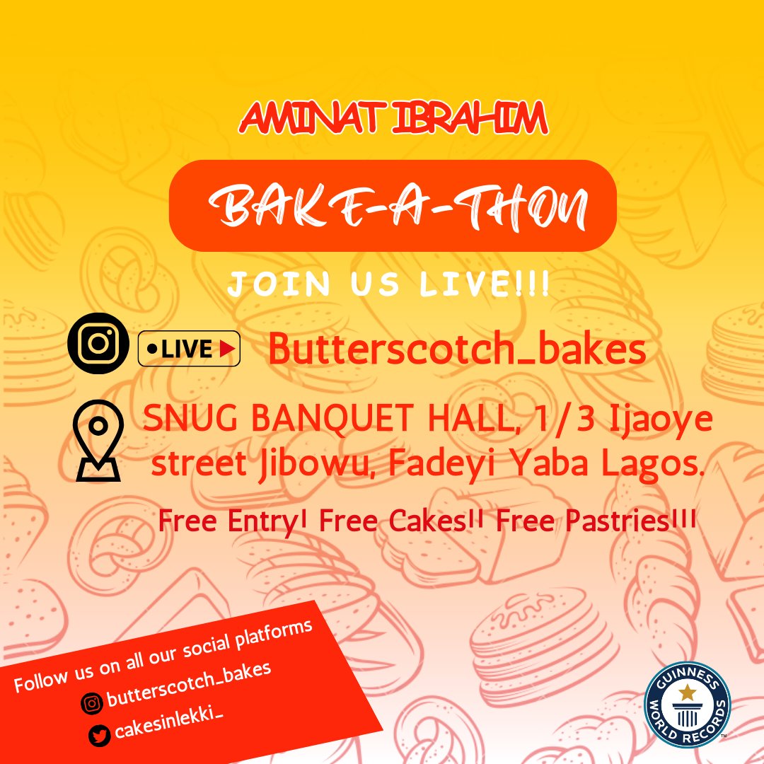 I'll urge everyone of us to support very own @cakesinlekki_ on her 72hours Bake-A-Thon journey. We did it for Hilda Baci, I believe we can still do the same for Aminat too. #Aminatbakerathon