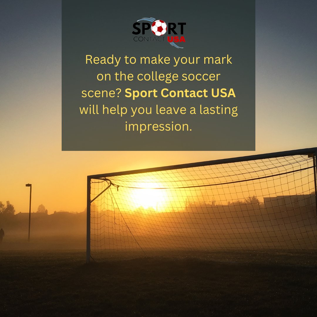 Sport Contact USA is your guide to college soccer recruiting success. Let us lead the way. #GuideToSuccess #RecruitingSuccess #SportContactUSA #football #collegesoccer #collegesoccerrecruiting