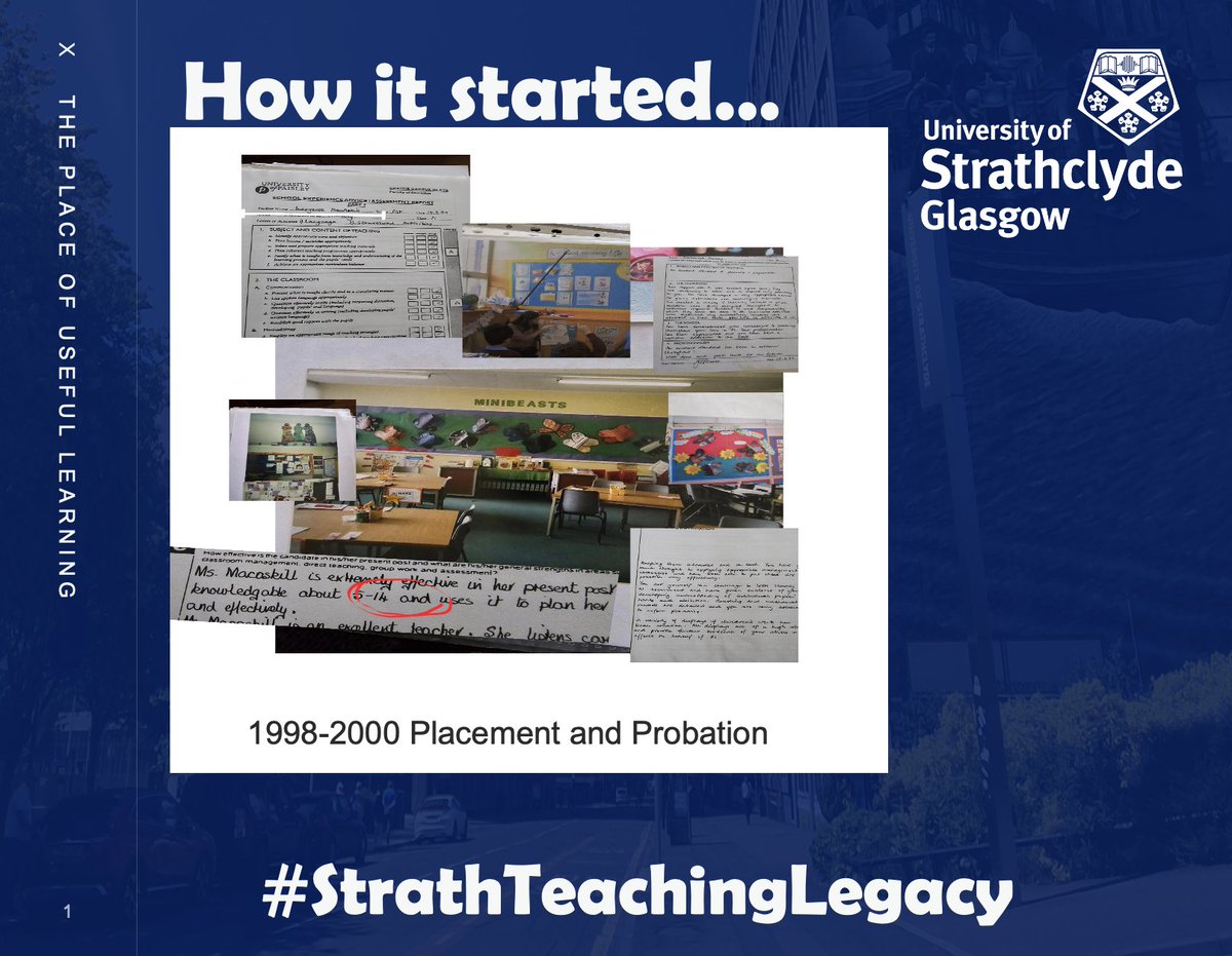 StrathEDU's tweet photo. Another of our stories in the lead up to #WorldTeachersDay... Wonderful colleague and expert in student inclusion Maggie Macaskill shares her story #StrathTeachingLegacy
@maggie1976mac https://t.co/Fxw117Ksxo