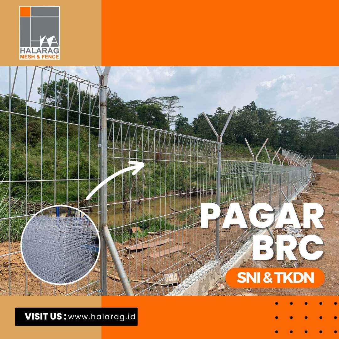 McDennyHalarag's tweet image. Pagar BRC Dan Pagar PLTS Dan Pagar BTS, Pagar Bandara - Kualitas SNI

Spesifikasi teknis Pagar BRC dan Pagar BTS Halarag merujuk pada SNI 07-4599-1998  Dan Sudah Bersertifikat TKDN

Website :
halarag.id pagarbandara.co.id pabrikwiremesh.co.id/pagar-brc.html

#pagarbrc