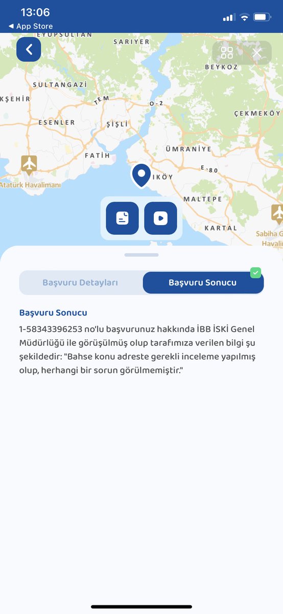 Kurbağlıdereye verilen  lağım videosunu göndermiştim. Bugün hayret bir şekilde iskiden bölgede bir sorun tespit edilememiştir diye bir geri dönüş aldım. Herkesin gördüğünü iski nasıl göremiyor?Gereğinin yapılmasını rica ediyoruz. <a href="/iskignmudurlugu/">İSKİ Genel Müdürlüğü</a> <a href="/IBBcozummerkezi/">İBB Çözüm Merkezi</a> <a href="/ekrem_imamoglu/">Ekrem İmamoğlu</a>