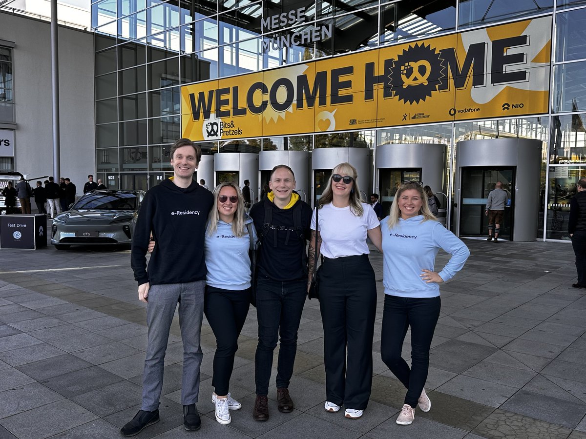 e-Residency: Estonia (@e_residents) on Twitter photo The <a href="/bitsandpretzels/">Bits & Pretzels</a> Festival is officially over – grateful, high on #networking & super happy are 3 things that come to mind. The #eResidency team had a blast in #Munich, meeting so many #eresidents & introducing the world of business opportunities to many more. Thank you!🥨 The <a href="/bitsandpretzels/">Bits & Pretzels</a> Festival is officially over – grateful, high on #networking & super happy are 3 things that come to mind. The #eResidency team had a blast in #Munich, meeting so many #eresidents & introducing the world of business opportunities to many more. Thank you!🥨