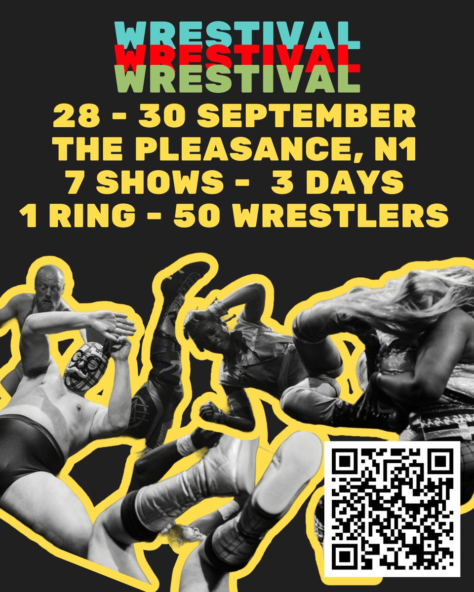 IT'S WRESTIVAL WEEK  50 mega babes aka wrestlers coming <a href="/ThePleasance/">Pleasance</a> 

All fully wheelchair accessible and BSL interpreted - pizza bought to your table!

See you there

pleasance.co.uk/events/type/wr…