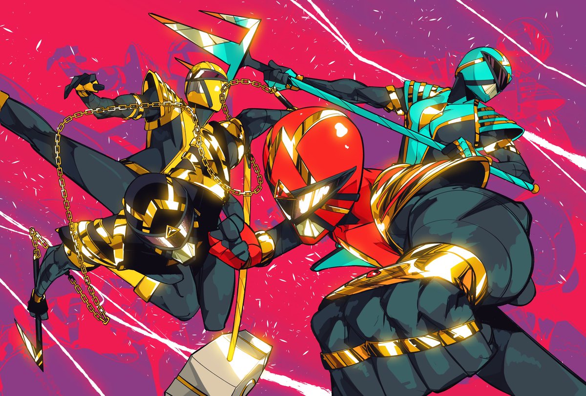 Full piece of the #OmegaRangers pack by @Hasbro 
Colors by @LariatoCorp 🔥🔥🔥
#PowerRangers
