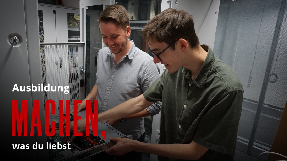 Wir bilden aus 🤝

Als erster Azubi startet Matthias (r.) bei uns als Fachinformatiker für Systemintegration.

➡️ „Was Praktisches machen in diesem mega Team, macht einfach Bock”, erzählt Matthias.
➡️ Und wir sagen: Die Fachkräfte von Morgen auszubilden ist unsere Verantwortung.
