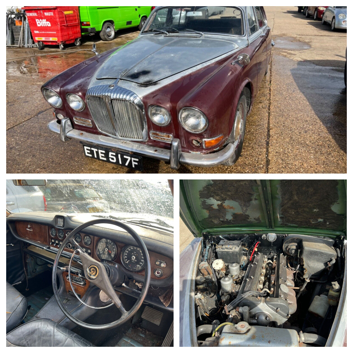 BarnFindsUK's tweet photo. Barn Find 1967 Daimler Sovereign 420
More info --> https://t.co/iQrA824HCI
#BarnFind #DaimlerSovereign #1967 #AutomotiveHistory #ClassicCarRestoration #RestorationProject https://t.co/IEftXv4AYX