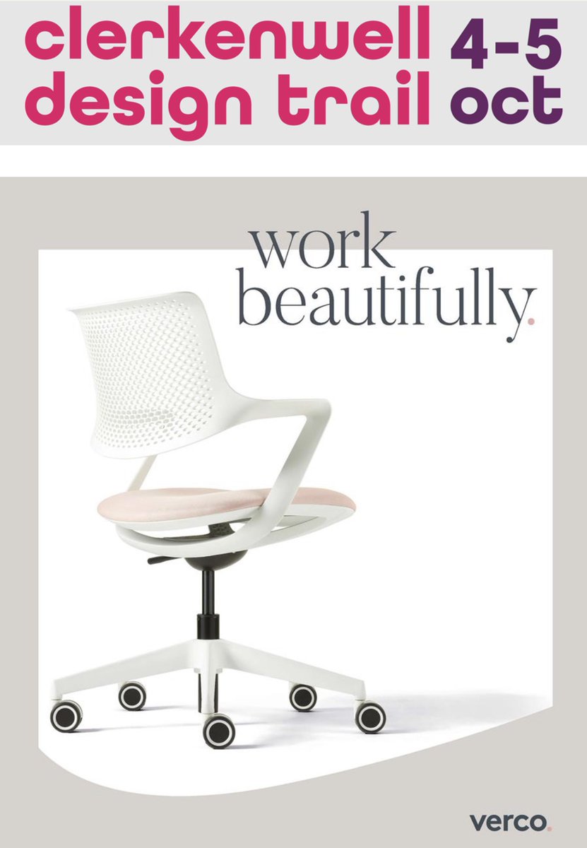Vercodesign's tweet image. Join us at #ClerkenwellDesignTrail 4-5 Oct 
#furnituredesign #design #interiordesign #architecture #furniture #manufacturer #vercodesign #workplacedesign #workplace 

@CDWfestival