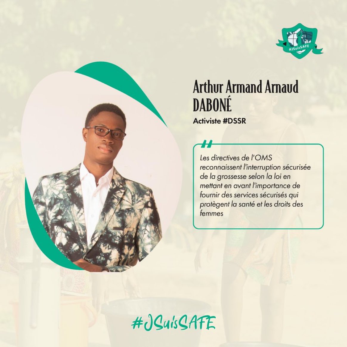Dsiribie's tweet image. Chaque action compte !

Rejoignez notre campagne en faveur de l'interruption sécurisée de la grossesse selon la loi et contribuez à faire avancer les droits des femmes en partageant ce post.
@FIGOHQ
@BulletinSante
@CapssrBf @SOGOB6 #JSUISSAFE #IAMSAFE