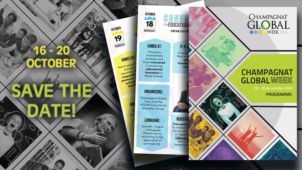 WHAT IS CHAMPAGNAT GLOBAL WEEK? 🔵🟢🟡
Is intended to be a space for communication, encounter and interaction of the international Marist school community that takes place at a specific time of the year. #MaristsOfChampagnat

📲bit.ly/3EX9Tsh