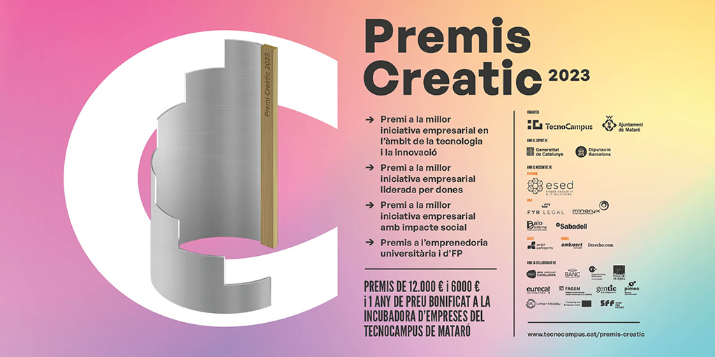 AreaEmpresa's tweet photo. Participa a la 23a edició dels Premis Creatic🏆
Es premiaran a les millors iniciatives #empresarials en l'àmbit de la #tecnologia i la #innovació🚀
Ofereix suport:
✅#Financer
✅#Logístic
✅D’#acceleració
⚠️Candidatures obertes fins al 10/10
Més info⬇️
https://t.co/wUA0nXKuMr https://t.co/4vwO1KxUJD
