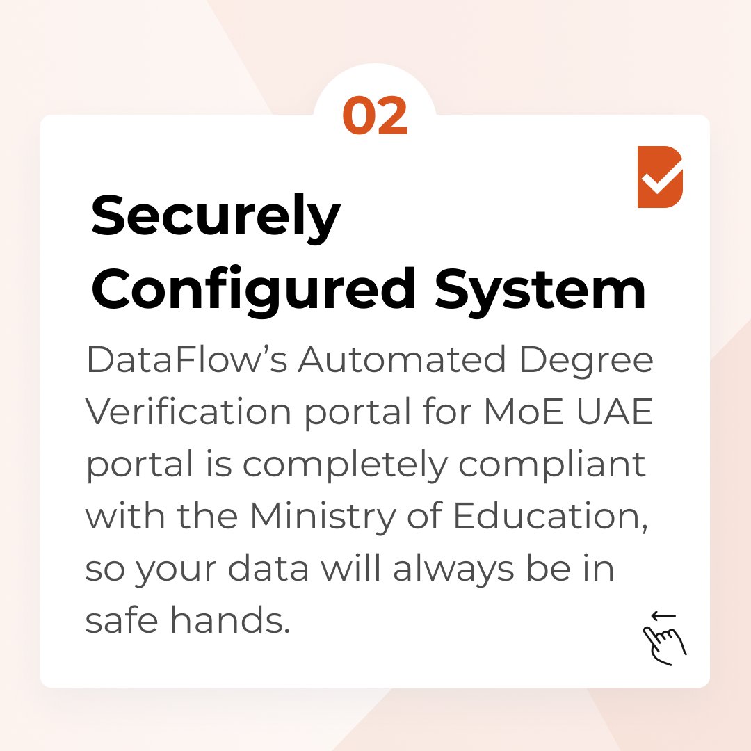 DataFlowGroup's tweet photo. Moving to the #UAE? Good news! #DataFlowGroup ensures your #educationalcredentials are recognized by the #UAEMinistryofEducation.
โก Log in to DataFlow's new #DegreeVerificationService with your #UAEPass and get started:
https://t.co/ueCDr2f5nZ https://t.co/sYGGVXOpFD