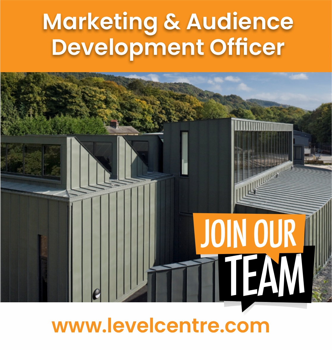 Just over a week to apply to join <a href="/levelcentre/">LEVEL Arts Centre</a> as our Marketing &amp; Audience Development Officer. Come and join the team in Derbyshire. Applications close at 9am on Monday 9 Oct 2023. levelcentre.com/opportunities/
#Marketing #Derbyshire #Arts We Celebrate the Art that 'Difference' Makes.
