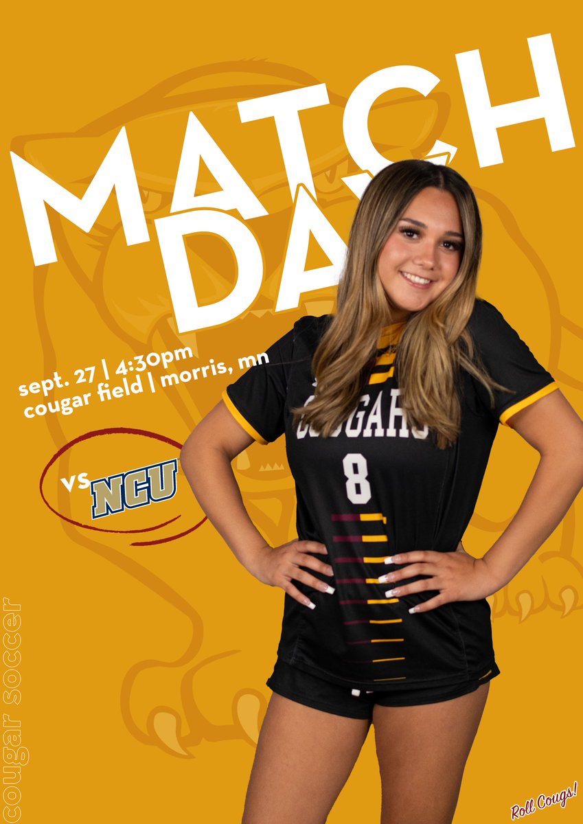 It's Match Day! Join us at Cougar field as we face the Rams.  See you at 4:30pm. Go Cougs!