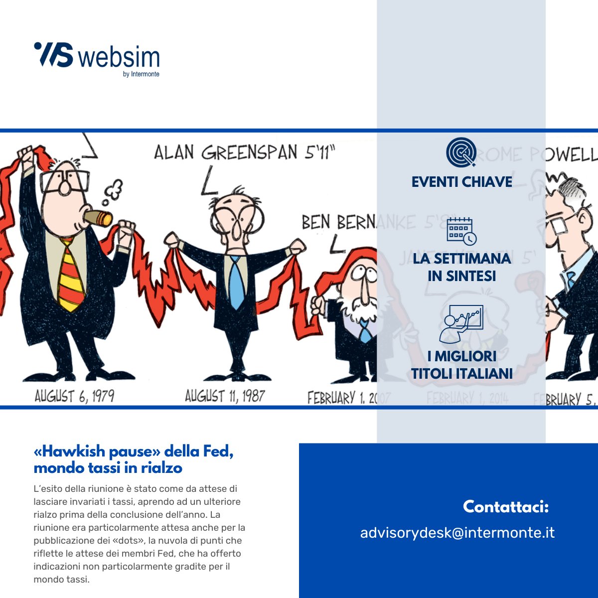 Consulta il nostro documento - «Hawkish pause» della Fed, mondo tassi in rialzo -  nella sezione Area Esclusiva di websim.it || Per accedere ai nostri studi, è necessario essere iscritti o abbonati: lnkd.in/dq8CYJMf