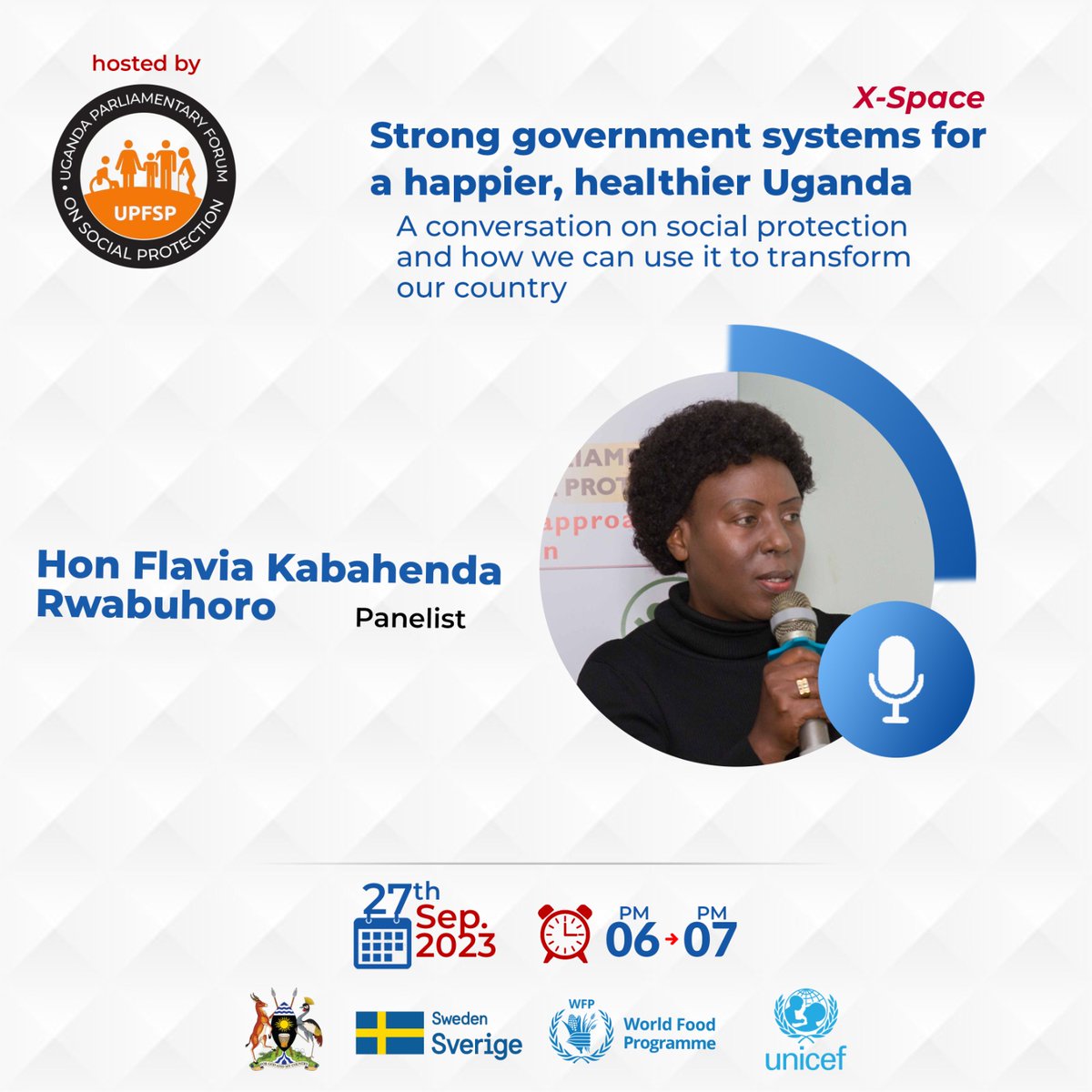 Social Protection Forum (@upfsp) on Twitter photo While Uganda has come a long way and done a lot, more is required to help people in the wake of life shocks. What does the policy speak of vulnerabilities across the life cycle? Join Hon <a href="/Kabahendaflavia/">Hon Kabahenda Flavia Rwabuhoro</a> Chairperson, UPFSP for this conversation between 6-7pm. While Uganda has come a long way and done a lot, more is required to help people in the wake of life shocks. What does the policy speak of vulnerabilities across the life cycle? Join Hon <a href="/Kabahendaflavia/">Hon Kabahenda Flavia Rwabuhoro</a> Chairperson, UPFSP for this conversation between 6-7pm.