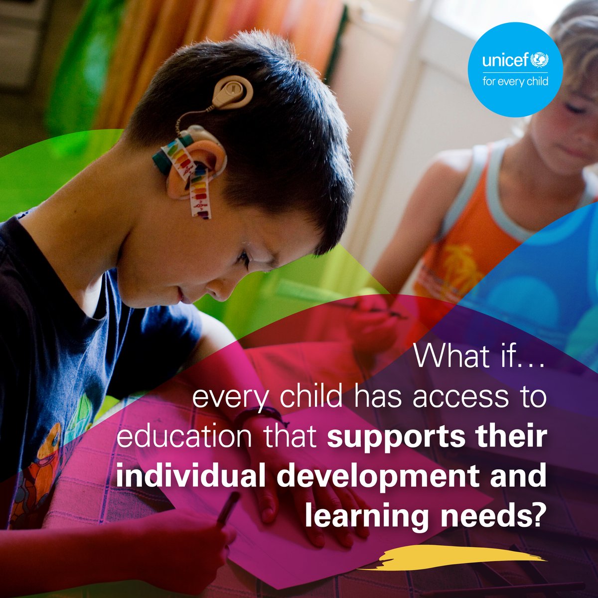UNICEF_ECA's tweet photo. Every child has the right to quality education, including digital learning that can help them continue, expand and improve their learning.
UNICEF will support access to digital learning, &amp; improve digital skills of students, teachers, &amp; parents.🧱📚#LetsGetLearning https://t.co/bX9aM6Xlqk