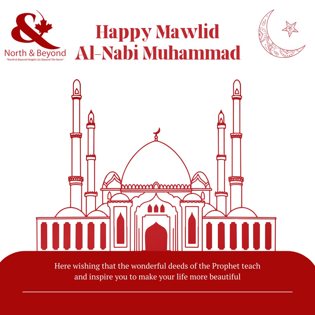 _northandbeyond's tweet photo. Wishing you all a blessed and joyous Maulid! May this special occasion bring peace, love, and unity to our hearts and communities. 📷 #MaulidGreetings #BlessingsForAl https://t.co/wUtZapxHMb