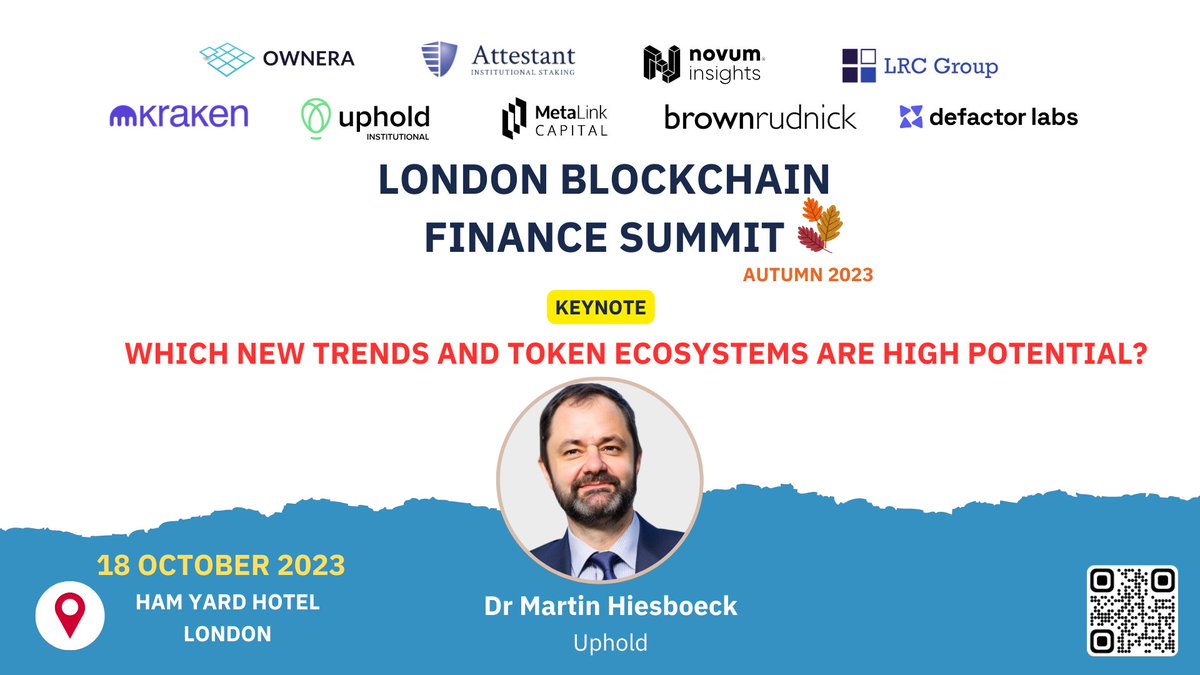 NovumInsights's tweet photo. Exciting News! 🔥
Dr. Martin Hiesboeck will deliver a keynote speech on the latest trends and high-potential token ecosystems in #blockchain and #crypto.
🗓️ 18 OCT, 2023
🏨 Ham Yard Hotel, London
💻 Get your tickets at https://t.co/BVO70vwgcx
Don't miss out! #LBFS https://t.co/9NUZAjNGEi