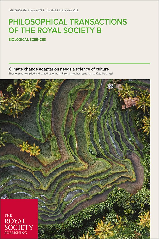 New theme issue of #PhilTransB edited by <a href="/AnnePisor/">Anne Pisor</a>, J. Stephen Lansing &amp; Kate Magargal looks at methods people use to adapt to environmental changes. Understanding this can help researchers, policymakers and organisations better support communities as they respond to