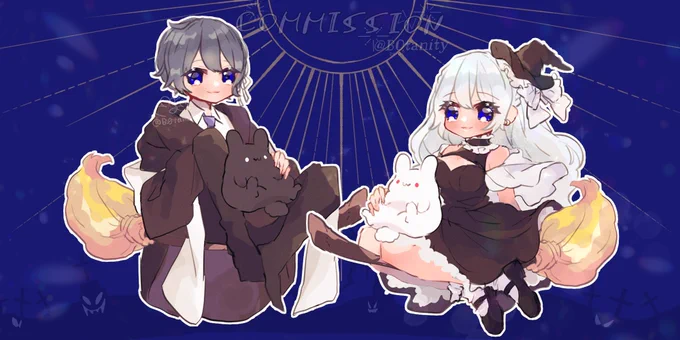 ハロウィン #量産アイコン ┈┈┈┈┈┈┈オーダーありがとうございました┈┈┈┈┈┈┈量産の詳細は引用先にて!ご依頼DMにてお待ちしております#イラストオーダー #有償依頼 #有償イラスト 