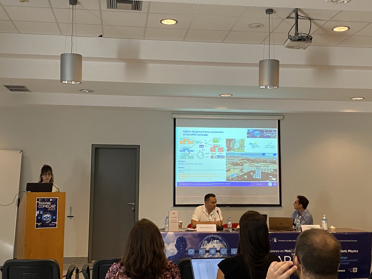 Pangea4calval's tweet image. 🛰️Ioanna Tsikoudi just now on the floor of #COMECAP2023 presenting her work on &quot;PBL Height Retrievals during ASKOS Campaign&quot;! 🙌 @NOA_ReACT @EAA_NOA 🌬️🌍