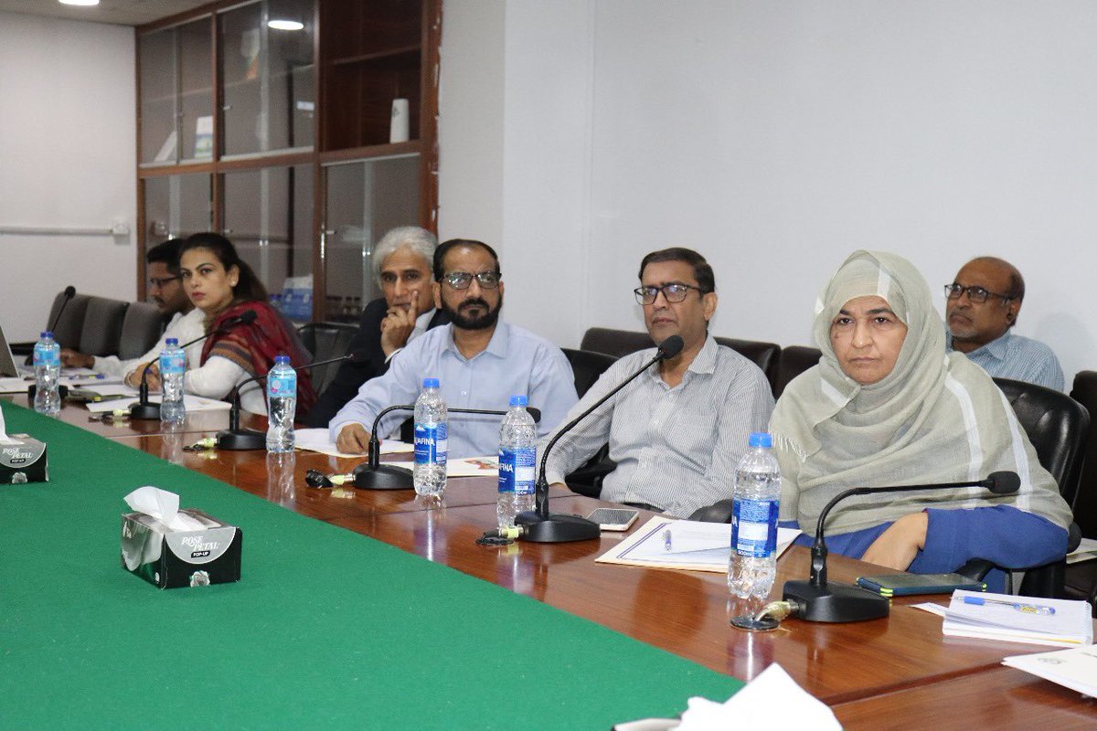 NCRC_Pakistan's tweet photo. At the 2nd Advisory Committee Meeting of the @NCRC_Pakistan, our members presented the Child Domestic Labour Bill for consultation and received concrete recommendations to improve the bill. This critical legislation aims to criminalize Child Domestic Labour, making it a non-compoundable and non-bailable offense. 🚫👧

The invaluable insights and expertise shared by our committee members will play a pivotal role in shaping this landmark bill, ensuring that it provides the utmost protection for our children. @AyeshaRaza13 @NadiaBibii @PirbhuSatyani @Khalidnaeem452 @meheknaeem