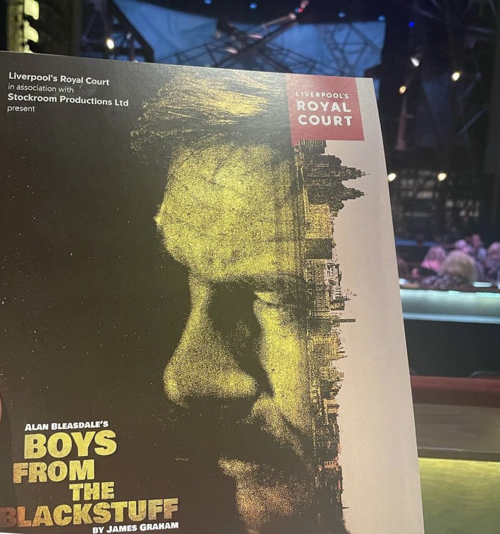 Quick trip home and managed to catch Boys from the black stuff <a href="/RoyalCourtLiv/">Royal Court Liverpool</a> Amazing piece of drama in such a stunning theatre. God it’s good to be home ❤️